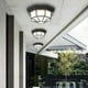thumbnail image 5 of Lámpara de techo LED para exterior de 12 W, lámpara de pared para exterior con sensor de movimiento, metal/vidrio clásico, negra, luz para exterior, luz de techo, luz para exterior, luz blanca, 5 of 5