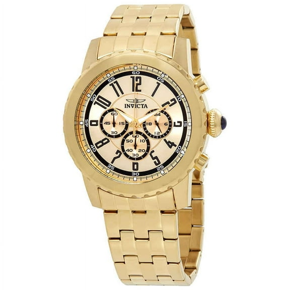 Invicta Specialty Chronograph Gold Dial Men's Watch 19465
