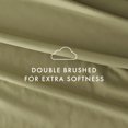 thumbnail image 4 of Noble Linens 4 Piece Solid Microfiber Bed Sheet Set, Sage, TwinXL, 4 of 10