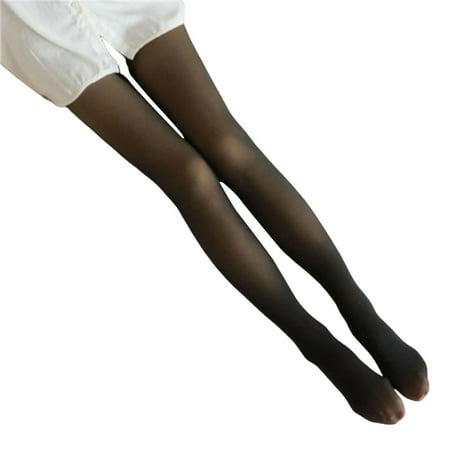 

Women Extra Thick Stockings Pantyhose Breathable Stretch Pantyhose Stockings for Bars Dancing Clothes Accessory Black Skin Step On 85g No Velvet