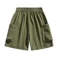 thumbnail image 7 of Mlzmgr Cargo Shorts for Men with Multi Pockets 7" Inseam Elastic Waist Outdoor Camping Hiking Fishing Short Pants, 7 of 7