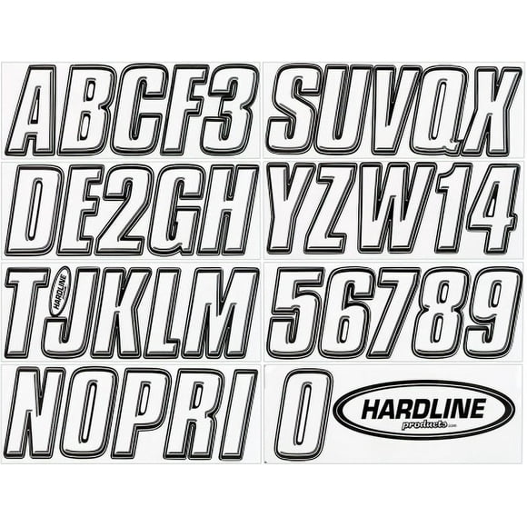 Hardline Series 800 Registration Kit, Clear/Black