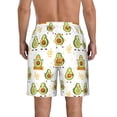 thumbnail image 3 of Kdxio Lovely Avocado Pattern Mens Casual Shorts - Drawstring Summer Beach Sports Shorts for Men, 3 of 9