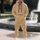 thumbnail image 5 of Yaoyar Men's 2 Pieces Tracksuit Set Hoodie Long Sleeve 1/4 Zip Sweatsuits Casual Outfit With Pocket Drawstring Waist Workwear Long Pants Sets, 5 of 9
