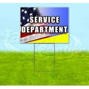 Service Department (18" x 24") Yard Sign, Includes Metal Step Stake