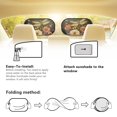 thumbnail image 5 of Yuyamidu Dragonfly Auto Window Sunshades Flower Car Window Shades Easy to Install Car Window Sun Shades 2 Piece Sunshade for Car Window Baby Block UV Ray, Lighting and Glare, 5 of 7