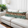 thumbnail image 3 of Turquoise Dog Paws Long Body Pillow Cover 20x60 Inch, Farmhouse Vintage Modern Green Brown Wood Decorative Pillowcase with Zipper, Microfiber Soft Breathable Long Pillowcases for Women, 3 of 9