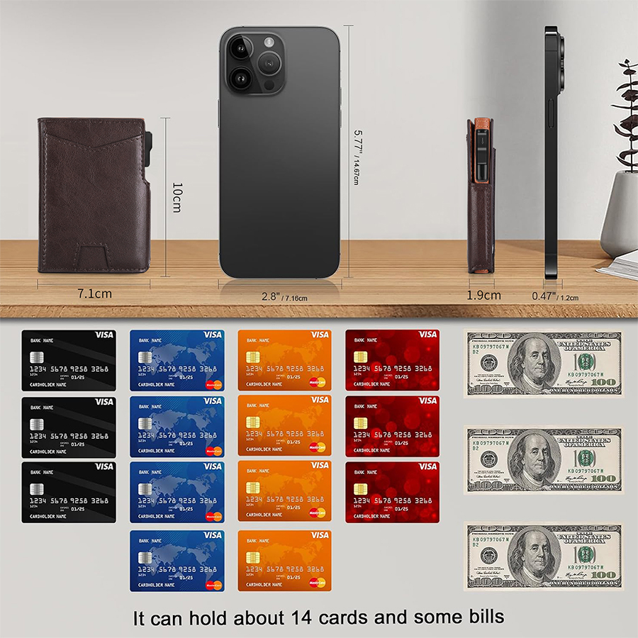 VGUCKI Pop-Up RFID Blocking Leather Wallet photo 7