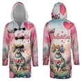 thumbnail image 3 of Hello Valentine’s Day Sphynx Flower Crown Romantic Pink Floral All Over Print 3D Hooded Duffle Toggle Coat Cat Lover Kitten Owner Gifts Idea - 00031, 3 of 6