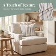 thumbnail image 3 of Unique Bargains Chenille Geometric Throw Pillow Covers 2 Pc Striped Cases Grey 16"x16", 3 of 8
