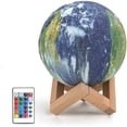 thumbnail image 5 of Kid Universe Earth toy outer space bedroom 3D Globe Touch Lamp remote 8 in., 5 of 5