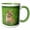 Green/White, variant on 3drose, Caracal, Emdonemi Cat Rehab, Hluhulwe, South Africa - Na02 Mpr0106 - Maresa Pryor, 11oz Two-tone Green Mug