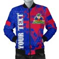 thumbnail image 3 of Nueva chaqueta con estampado 3D de la bandera nacional de Haití, escudo de armas para hombres y mujeres, chaqueta de manga larga, chaqueta de calle para niños, ropa navideña, 3 of 5