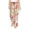 thumbnail image 2 of Picia Firefighter Icons Womens Soft Woven Cotton Elastic Waistband Sleep Pajama Pant Lounge Sleep Pant With Pockets And Drawstring-Medium, 2 of 9