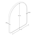 thumbnail image 3 of Espejo Hometrends Decorativo Arqueado Aluminio Negro 48.7 x 60.5 cm, 3 of 4