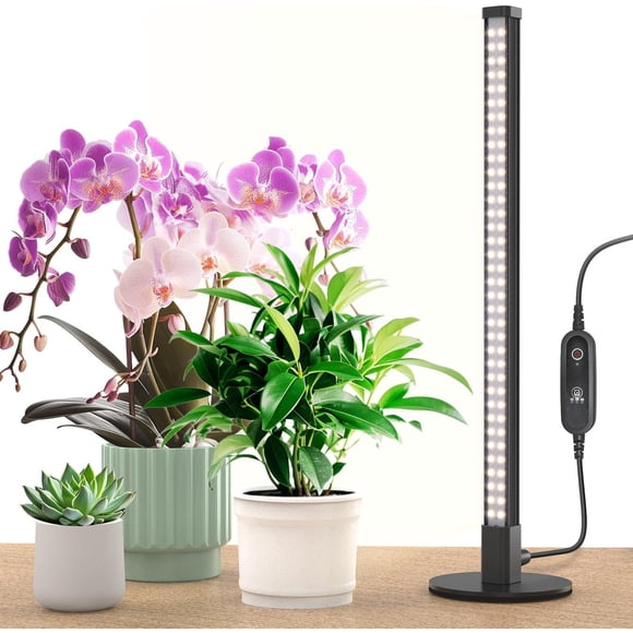 SpeePlant Grow Light with Timer LEDs Plant Lights for Indoor Growing .FT Grow Lights for Indoor Plants Full Spectrum K Wide Illumination Area Vertical Grow Light