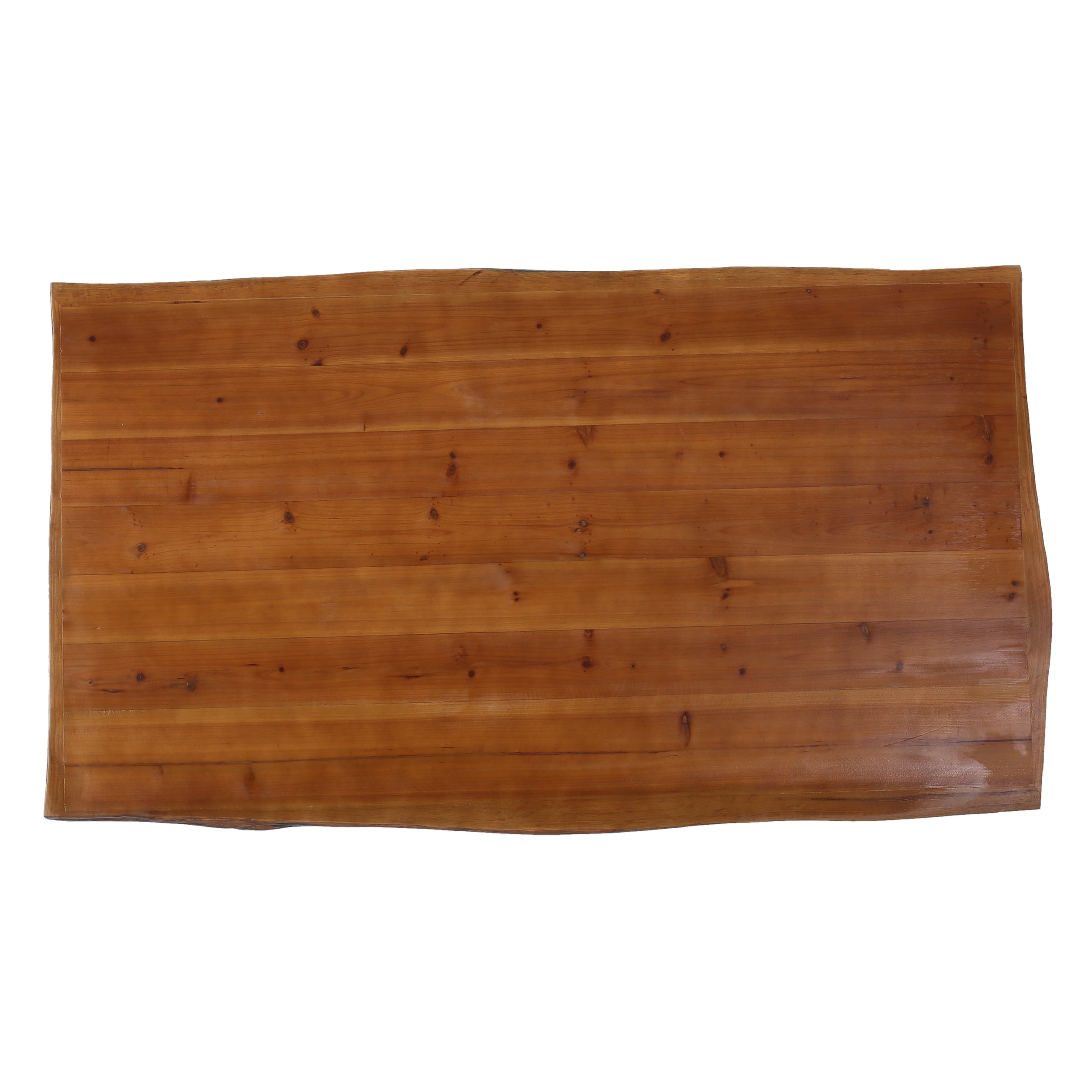 Noble House Industrial Faux Live Edge Rectangular Dining Table, Natural