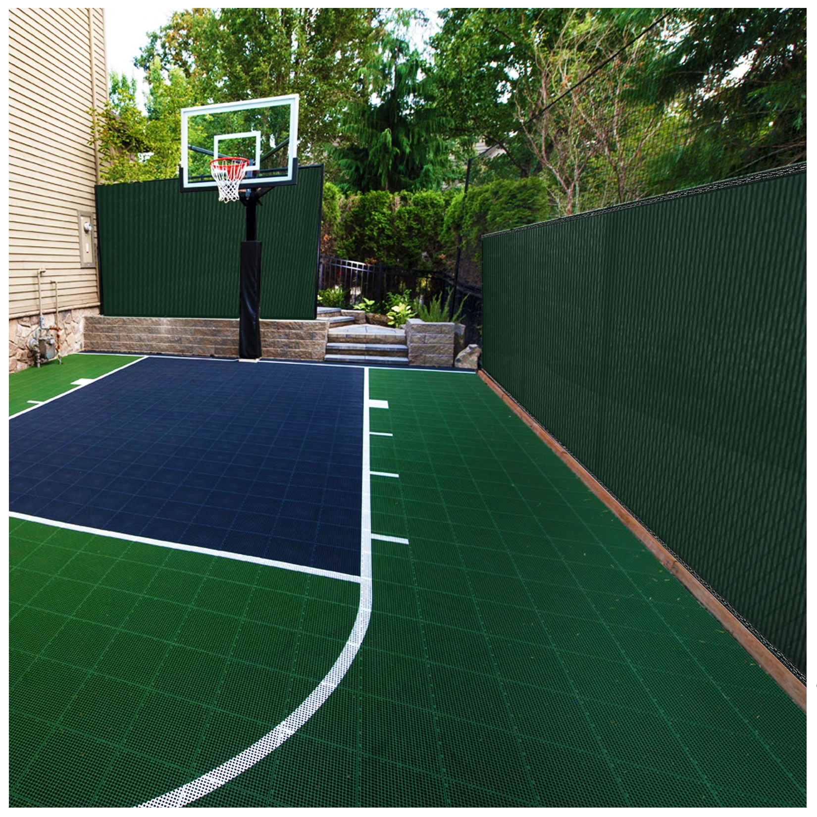 6 ft. x 50 ft. Privacy Screen Fence, Green