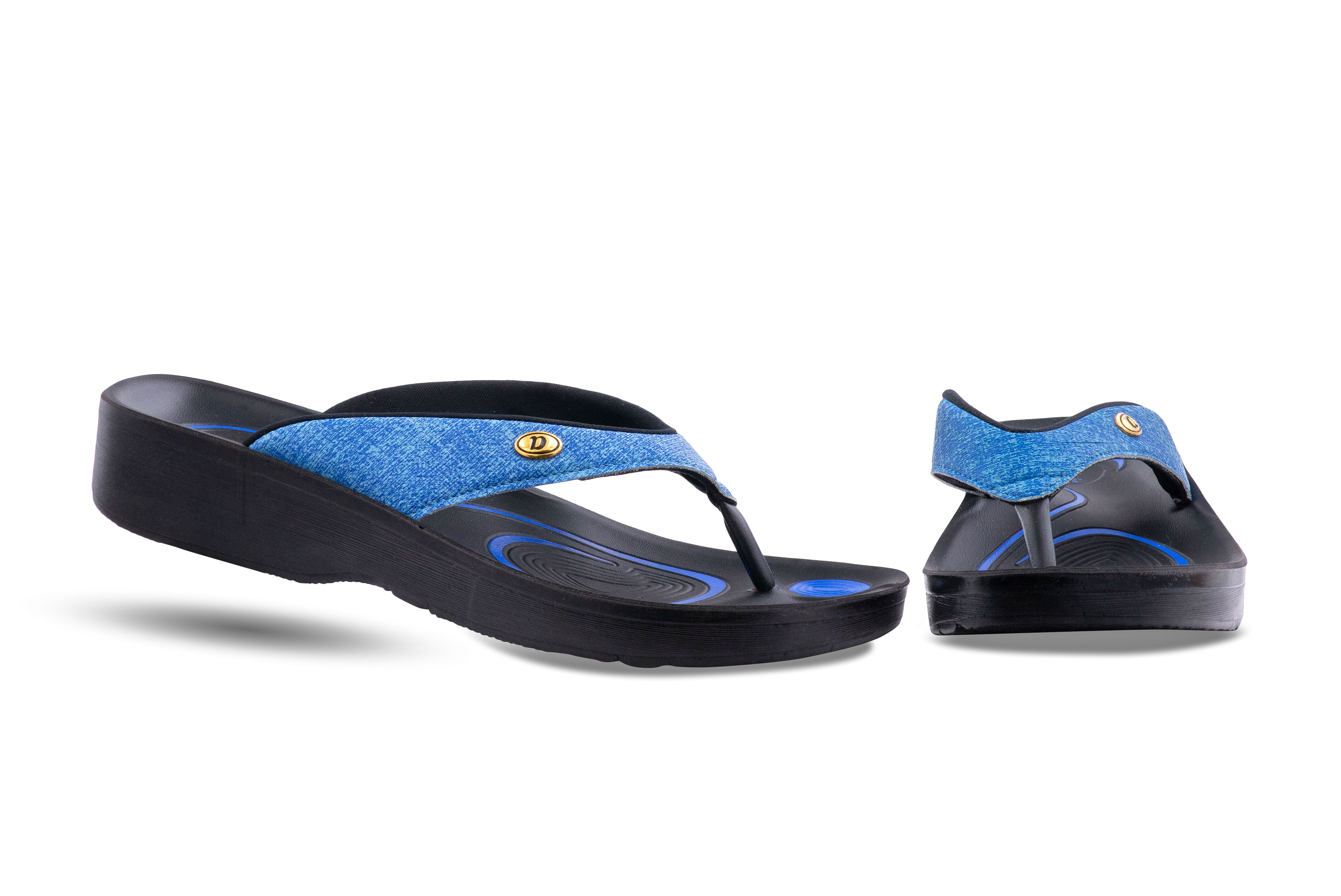 AeroThotic Original Orthotic Comfort Flip Flops Blue Womens Size 8