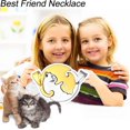 thumbnail image 2 of Pareja corazón o gato Bff mejor amigo para niñas rompecabezas amistad colgante collares, acero inoxidable 316l, 2-goldsilver Feliz Sencillez, 2 of 5