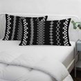 thumbnail image 4 of Black Boho Throw Pillow Cover 20 x 36 Inch Decorative Pillow Cover Ethnic Tribe Striped Vintage Lumbar Pillowcase Seasonal Rectangle Cushion Case for Couch Sofa Bed Living Room, 4 of 9