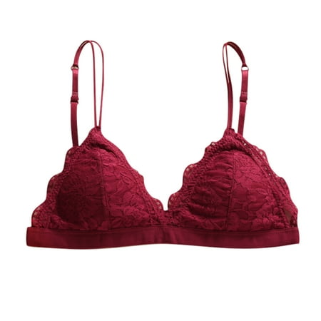 

Wozhidaoke valentines day decor Intimates Ring Summer Thin Sling Bra Cup Lace French Bra No Steel closet organizers and storage