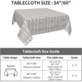thumbnail image 2 of Square Tablecloth 52 x 52 Inch, Classical Grey Bohemian Tablecloth Square Water Resistant Table Cloth Cover Wipe Clean Table Cover for Restaurant, Picnic, Indoor and Outdoor Dining, 2 of 8