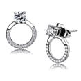 thumbnail image 1 of Alamode DA208 Boucles d'Oreilles en Acier Inoxydable Poli avec AAA Grade CZ en Clair, 1 of 1