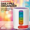 thumbnail image 5 of MEDca Weekly Pill Case, 7 Stackable Compartments, 4-Times Daily, White, 5 of 8