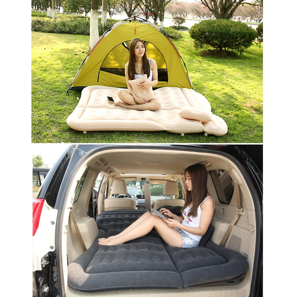 Dcenta Portable Travel Camping Inflatable Air Mattress Fits Most Car Models for Camping Travel