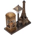 thumbnail image 1 of Retro Paris Eiffel Tower Statue Decorative Lighthouse Sculpture Lamp Eiffel Tower Telephone Booth Bedside Light Home Table Ornament (Bronze), 1 of 8