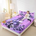 thumbnail image 3 of Homewish Halloween ABC Print A Bed Sheets,Personalized Monogrammed Gifts Full Size Sheets,4 Pieces,1 Flat Sheet,1 Fitted Sheet and 2 Pillowcases, 3 of 6