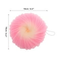thumbnail image 4 of Unique Bargains 1 Pc Flower Bath Shower Loofah Sponge Body Puffs for Bathroom Pink, 4 of 7