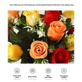 thumbnail image 6 of Artificial Cemetery Flowers for Grave,1pc Artificial Flowers for Cemetery Memorial, Realistic UV Resistant Plastic Rose with Vase for Outdoor Memorial Day Grave Decorations,9.84 inch, 6 of 9