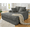 Gray, variant on VanAcc 58-Inch Plush Sleeper Chair with Throw Pillows,Off-White