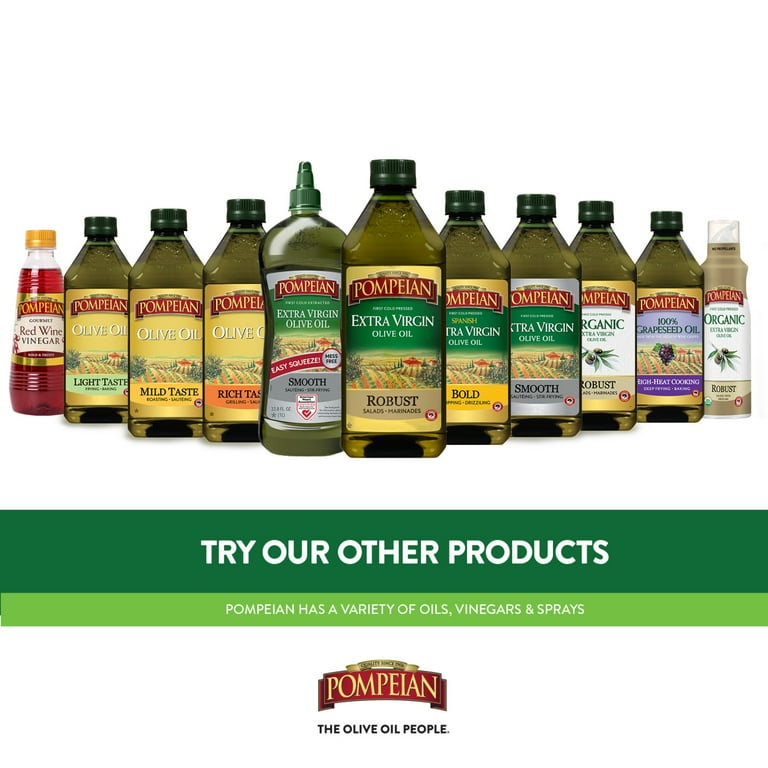 Pompeian 100% Grapeseed Oil - 68 fl oz Large Bottle Imported from