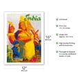 thumbnail image 2 of India - Ganesha Chaturthi Hindu Festival - Vintage Travel Poster c.1960s - Bamboo Fine Art 290gsm Paper (Unframed) 12x16in, 2 of 4