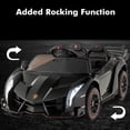 thumbnail image 4 of OLAKIDS 2 Seater Kids Ride on Car, 12V 4WD Licensed Lamborghini Veneno Powered Electric Vehicle with Hydraulic Doors, Rocking Mode, Adjustable Speeds, Remote Control, MP3, Headlight, 4 of 9