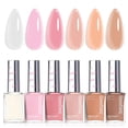 thumbnail image 1 of Set de esmaltes de uñas Beetles Jelly, 6 colores, rosa nude, para mujer, 1 of 7