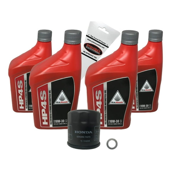 Honda OEM Full Synthetic Oil Change Kit for 2001-2017 GL 1800 Goldwing