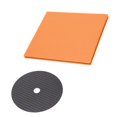 thumbnail image 4 of Carbon Fiber CD DVD Stabilizer, Improve Sound Quality 0.2mm Tuning Mat CD DVD Disc Stabilizer  For Top Tray Player Black, 4 of 8