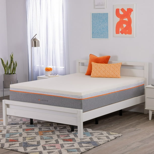 Craft & Trade 2" Cooling Memory Foam Mattress Topper with Copper Gel