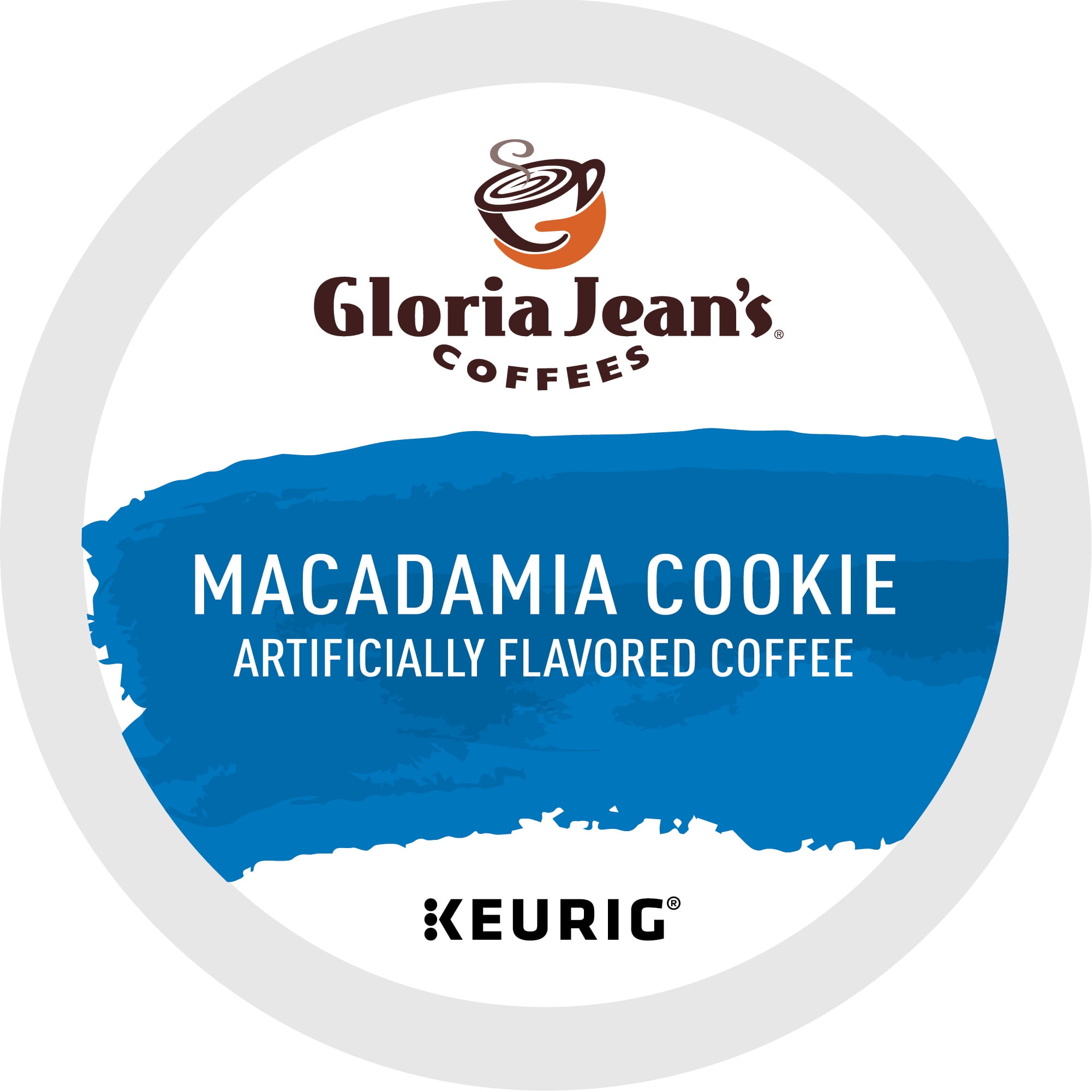 Gloria Jeans Coffee Macadamia Cookie Flavored K-Cup Pods, Light Roast, 24 Count for Keurig Brewers