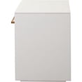 thumbnail image 5 of Encore Solid Mango Wood 1-Drawer End Table in White Finish w/ Gold Metal Handle by Diamond Sofa, 5 of 6