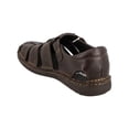 thumbnail image 3 of Huaraches Hombre Piel Natural Cómodos Velcro Vandana Sandalias cafe 26.5 VANDANA 164, 3 of 4