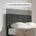 thumbnail image 4 of Asofer Queen Size Bed Frame with 4 Storage Drawer on Wheels, Upholstered Headboard Adjustable, for Home Bedroom, 4 of 13