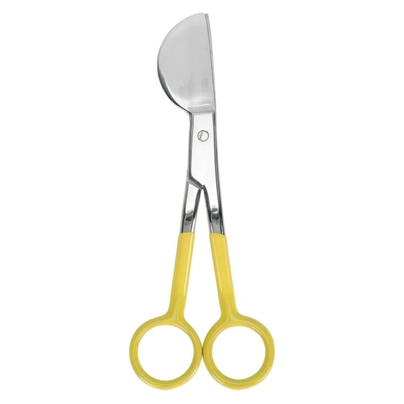 Duckbill Applique Scissors, 6 Inch Ergonomic Efficient Duckbill Scissors for Tailor for Embroidery Yellow