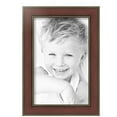 thumbnail image 2 of ArtToFrames 8" x 14" Honors Mahogany with Gold Picture Frame, 8.5x14 inch Brown Wood Poster Frame (WOM-5156), 2 of 7