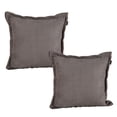 thumbnail image 1 of Cojin Decorativo Cuadrado Set de 2 DICASA Gris Oscuro, 1 of 4