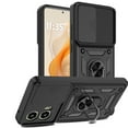 thumbnail image 2 of Elegant Choise Case with Slide Camera Lens Cover and Stand for Moto G Stylus 5G 2024, Black, 2 of 15